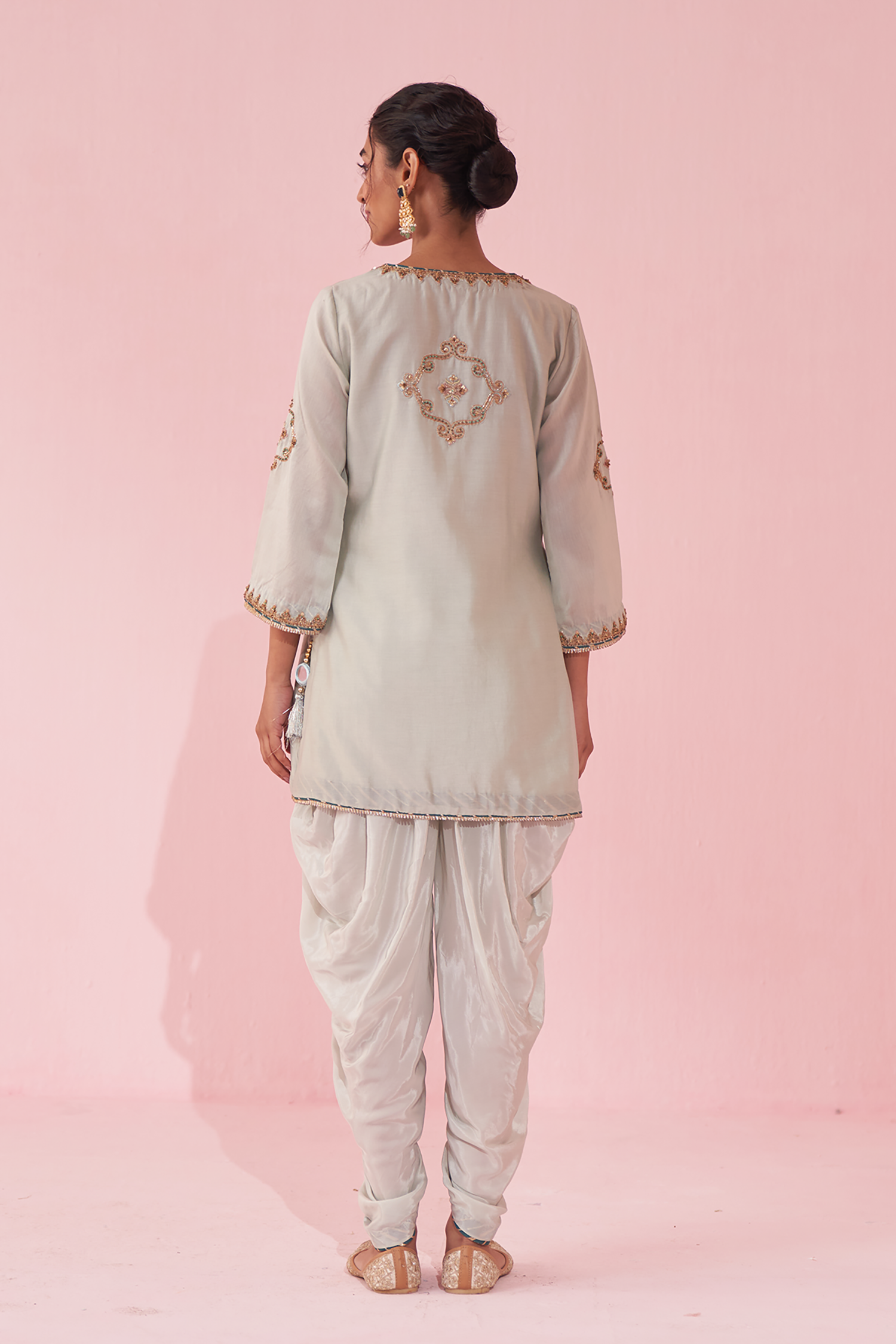 Geeta Ice Blue Kurta Set