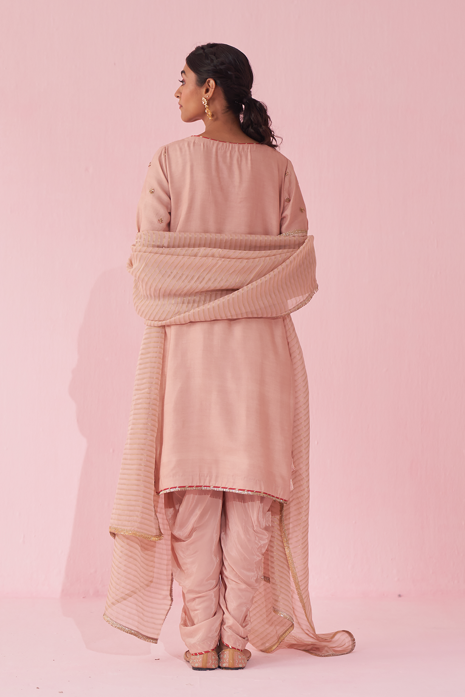 Gulnar Blush Pink Kurta Set