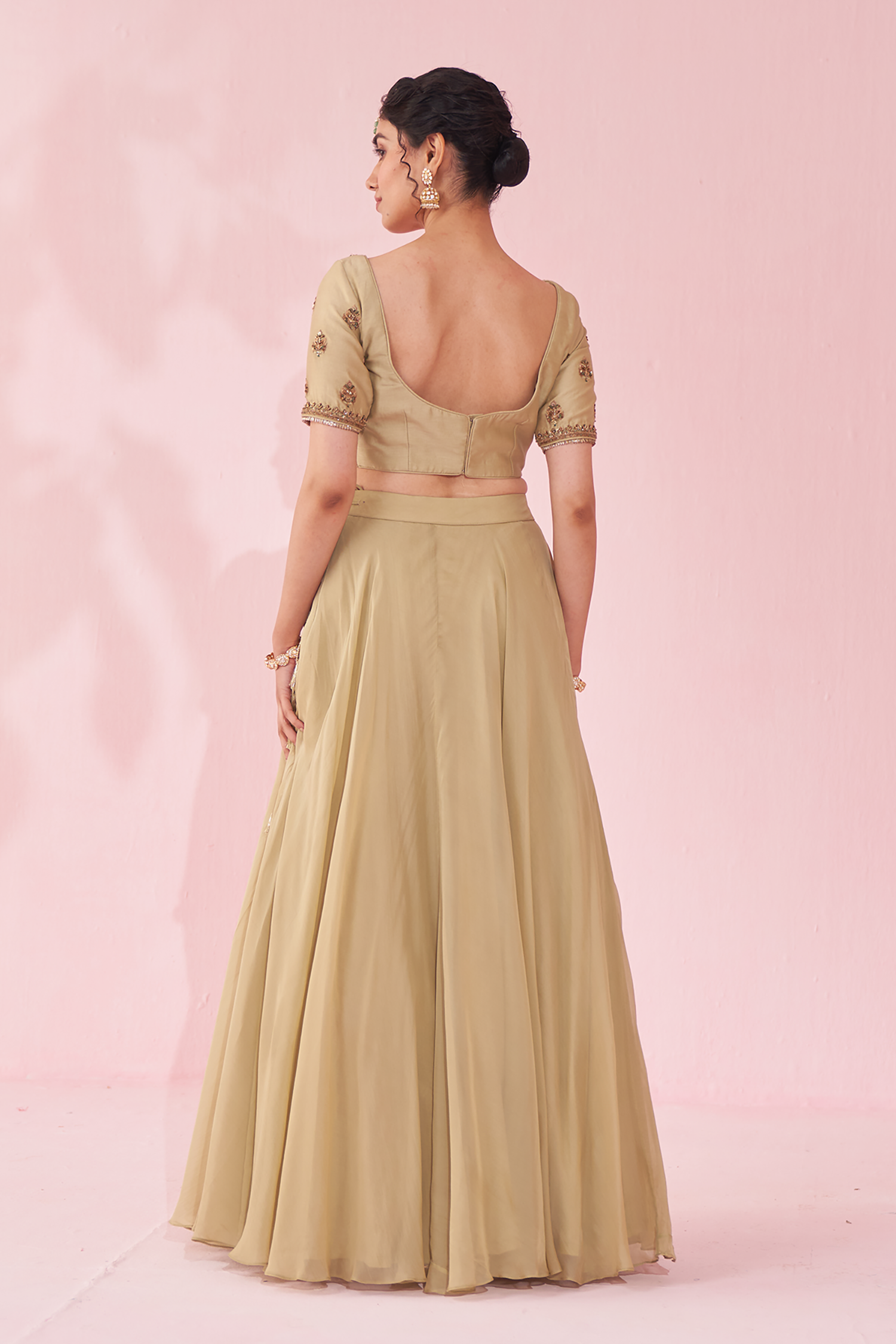 Gulkand Green Lehenga Set