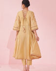 Gulzar Yellow Anarkali Set