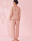 Gajara Blush Pink Shirt Pant Set