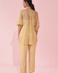 Gina Yellow Shirt Pant Set