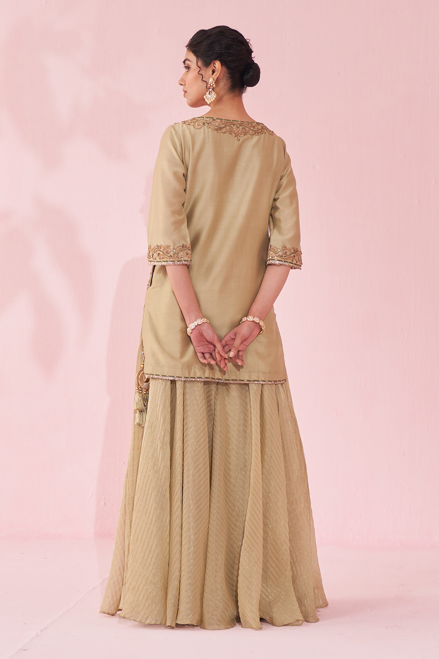 Gehna Green Sharara Set