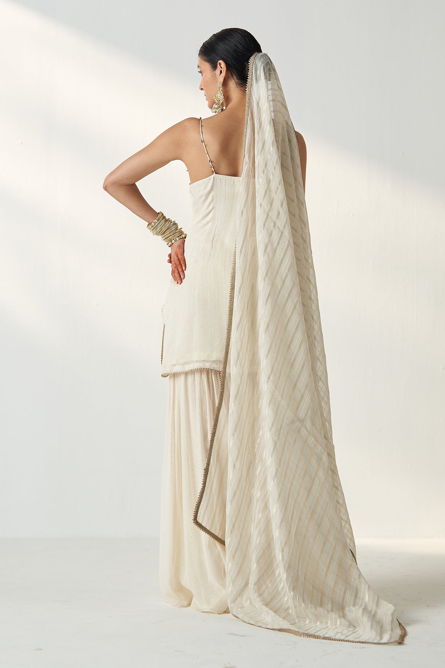 Pakhi Ivory Kurta Sharara Set