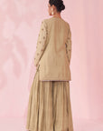 Gazal Green Sharara Set