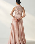 Rajita Blush Pink Gilet Lehenga Set
