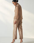 Padma Fawn Shirt Pant Set