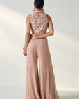 Ridhi Blush Pink Gilet Sharara Set