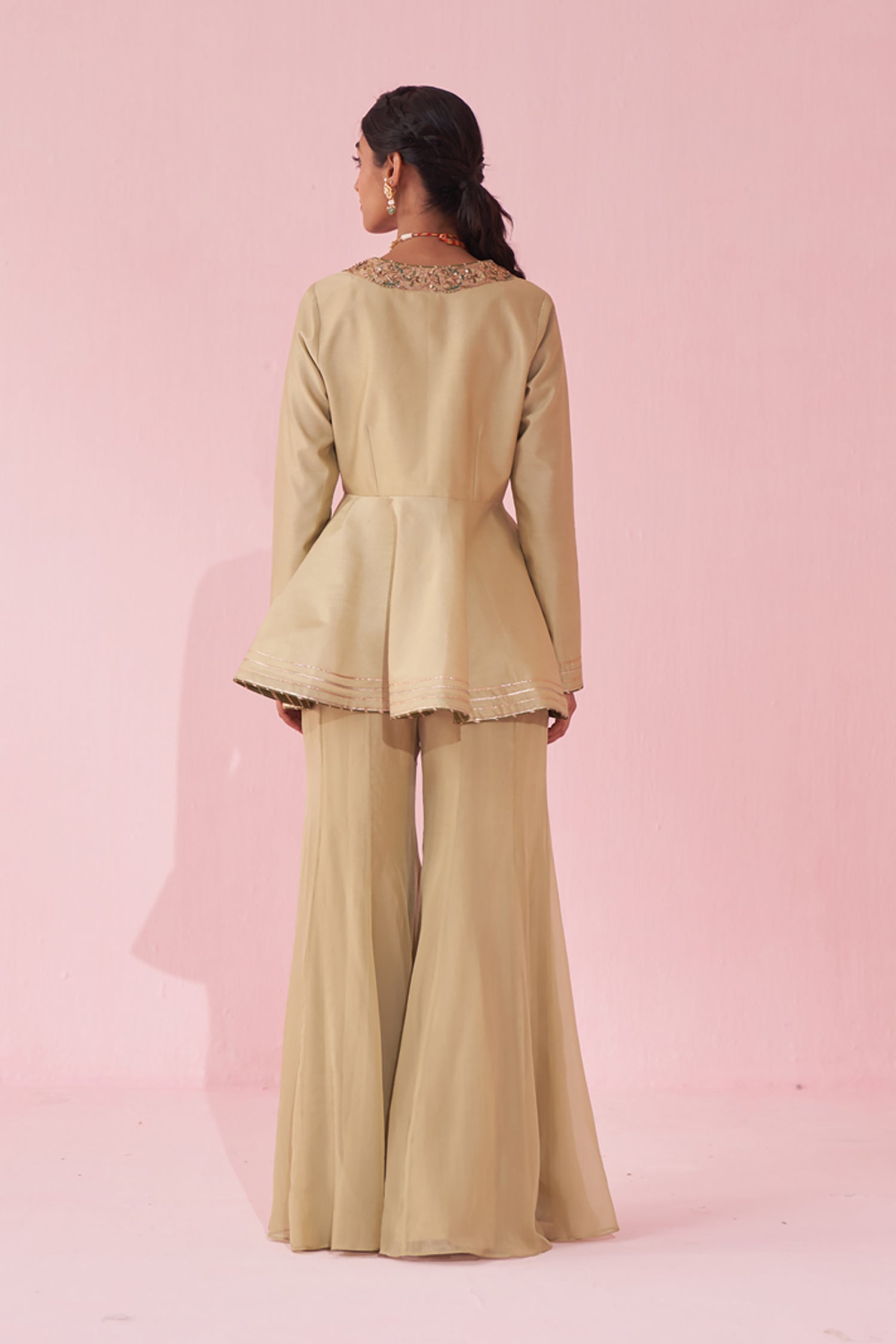 Gungun Green Sharara Set