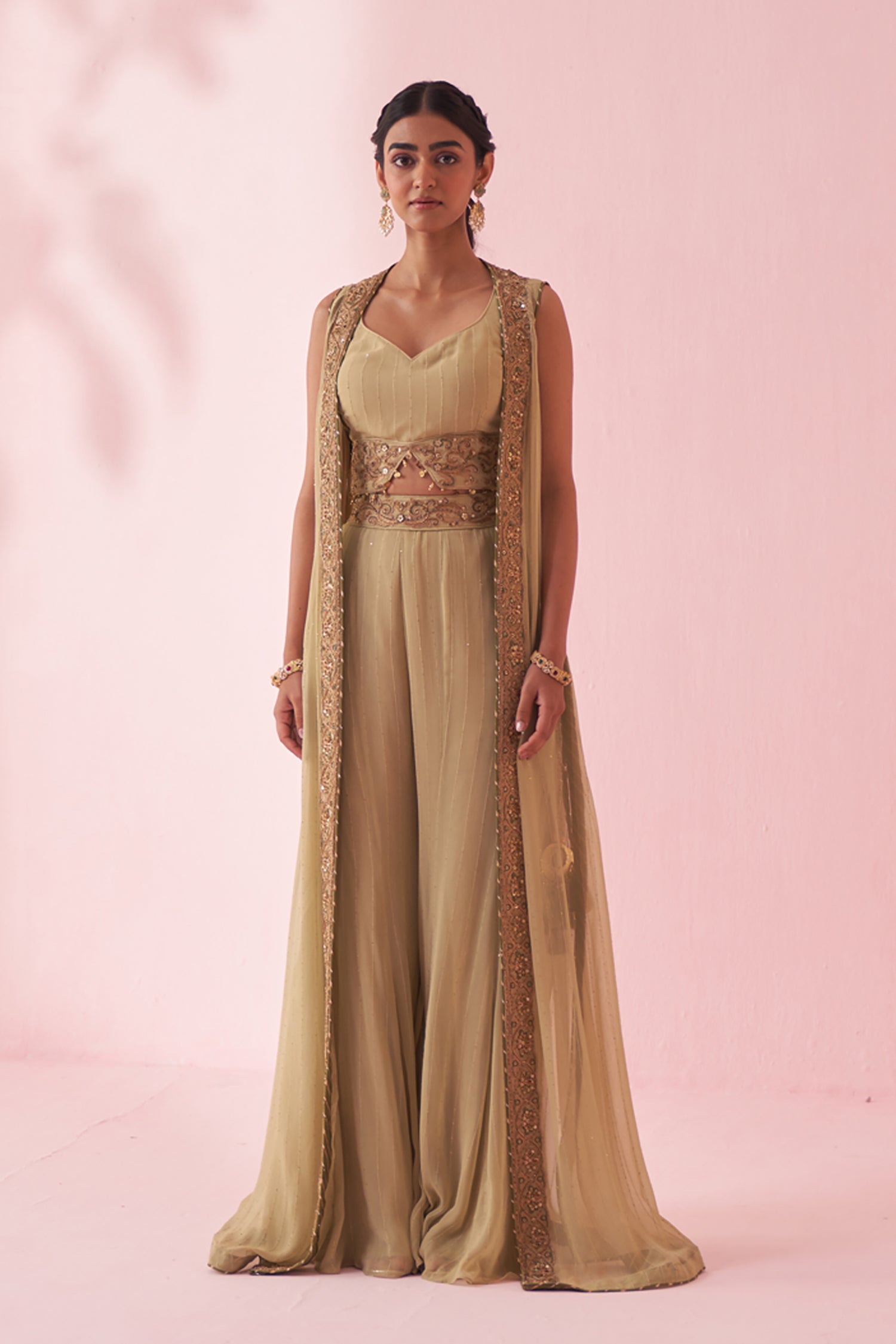 Ghuneha Green Sharara Set