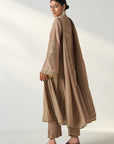 Palak Fawn Anarkali Pant Set
