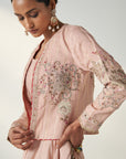 Radha Blush Pink Jacket Lehenga Set