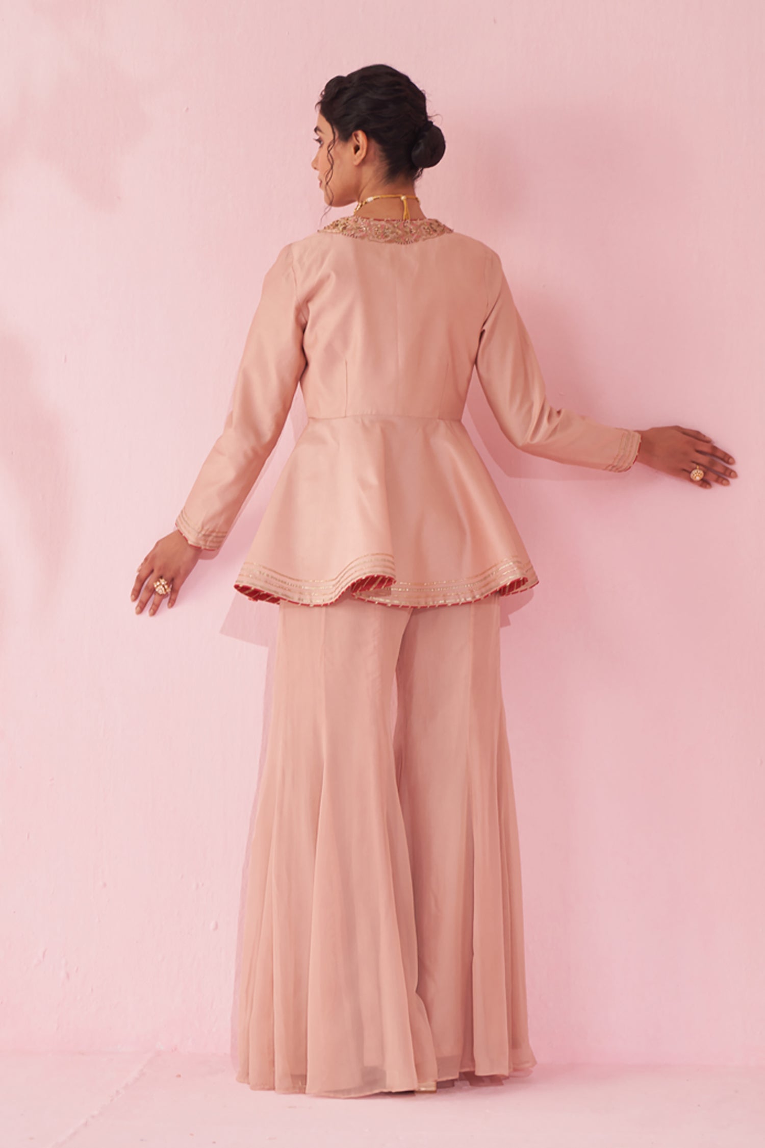 Gungun Blush Pink Sharara Set