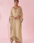 Gulzaar Green Kaftan Set