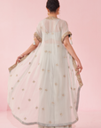 Guldana Ice Blue Cape Set