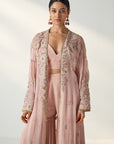 Nisha Blush Pink Cape Gharara Set