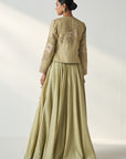 Radha Green Jacket Lehenga Set
