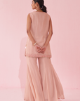 Ghaziya Blush Pink Sharara Set