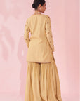 Gazal Yellow Sharara Set