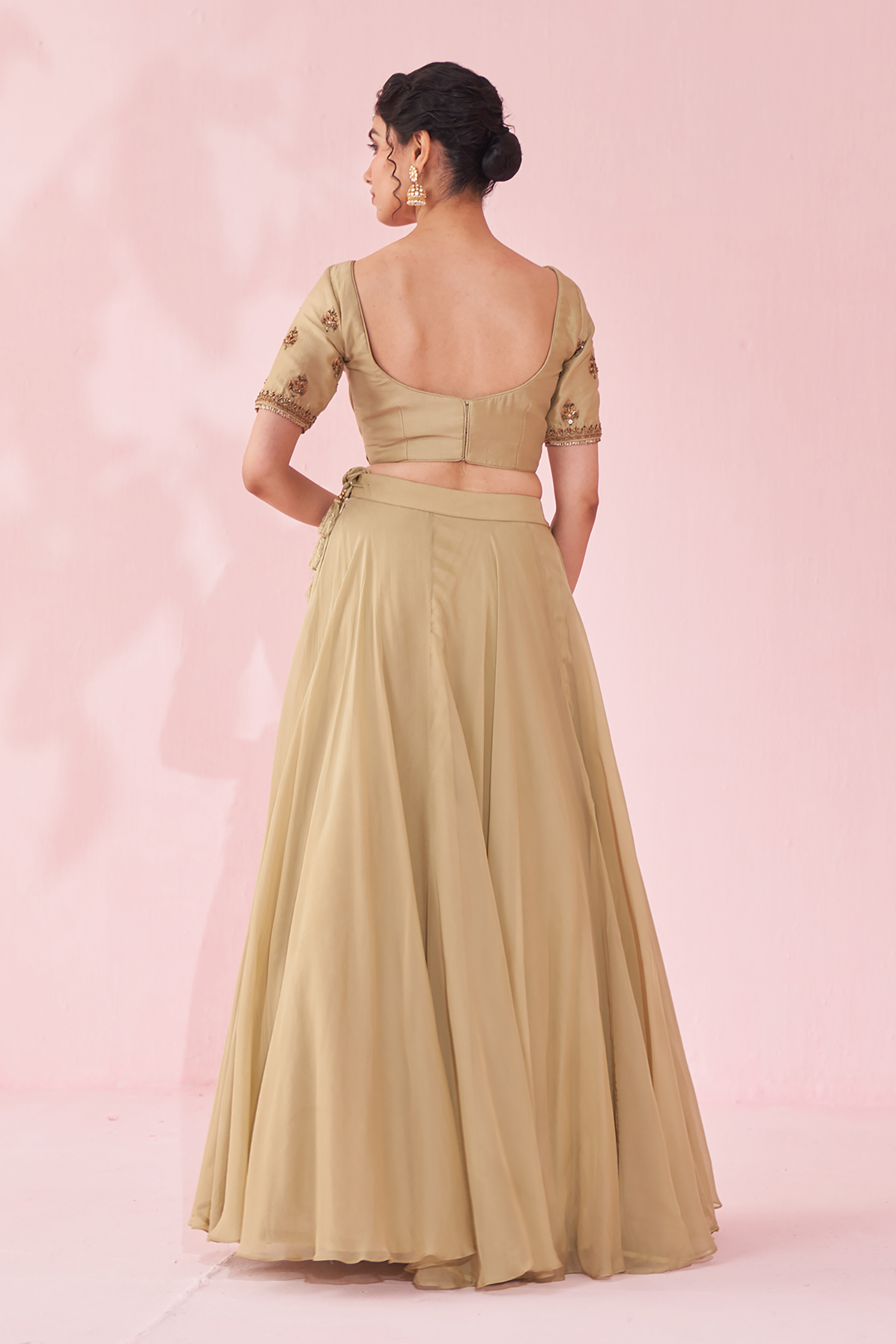 Gulkand Green Lehenga Set