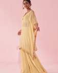 Gulzaar Yellow Kaftan Set