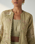 Radha Green Jacket Lehenga Set