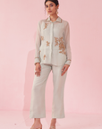 Gulmina Ice Blue Shirt Pant Set