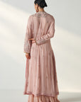 Nisha Blush Pink Cape Gharara Set