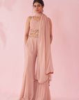 Gul Blush Pink Sharara Set
