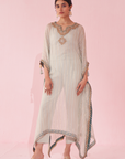 Gulzaar Ice Blue Kaftan Set