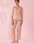 Gajara Blush Pink Shirt Pant Set