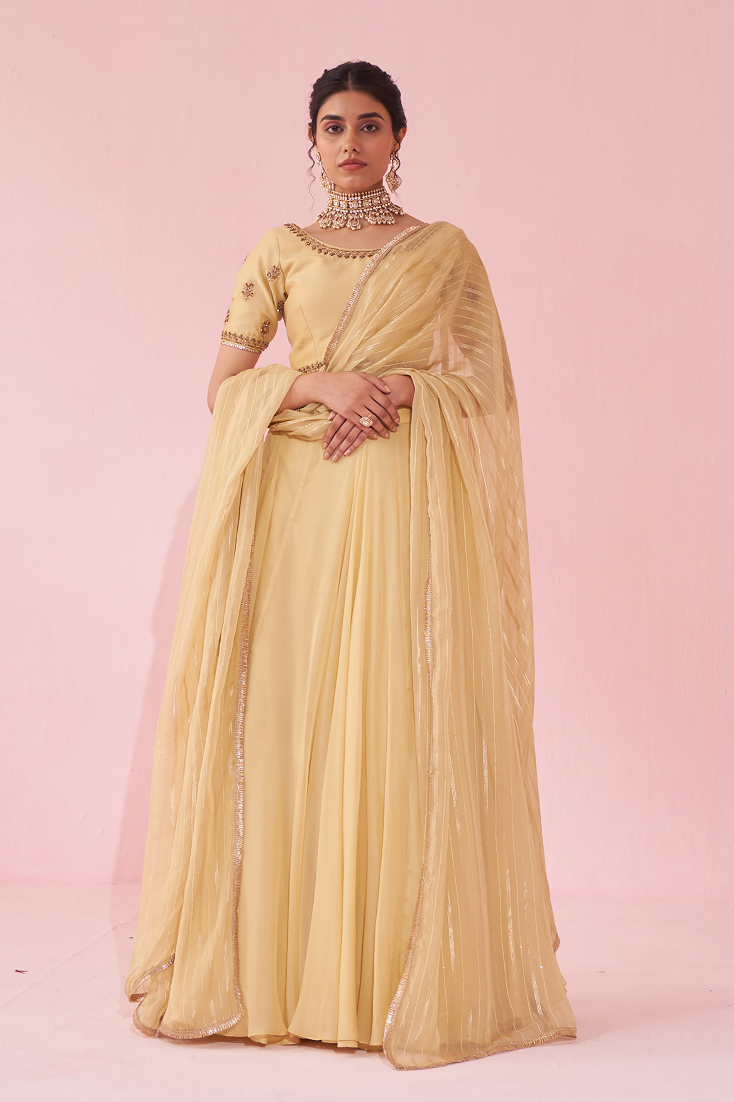 Gulkand Yellow Lehenga Set