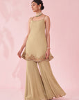Genda Green Sharara Set