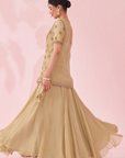 Gulmohar Green Lehenga Set