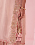 Geetika Blush Pink Sharara Set
