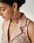 Ridhi Blush Pink Gilet Sharara Set