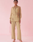 Gulmina Green Shirt Pant Set