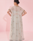 Guldana Ice Blue Cape Set