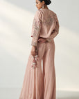 Sadhana Blush Pink Jacket Sharara Set