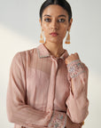 Vani Blush Pink Shirt Pant Set