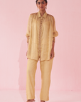 Gina Yellow Shirt Pant Set