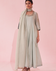 Gauri Ice Blue Anarkali Set