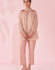 Gina Blush Pink Shirt Pant Set