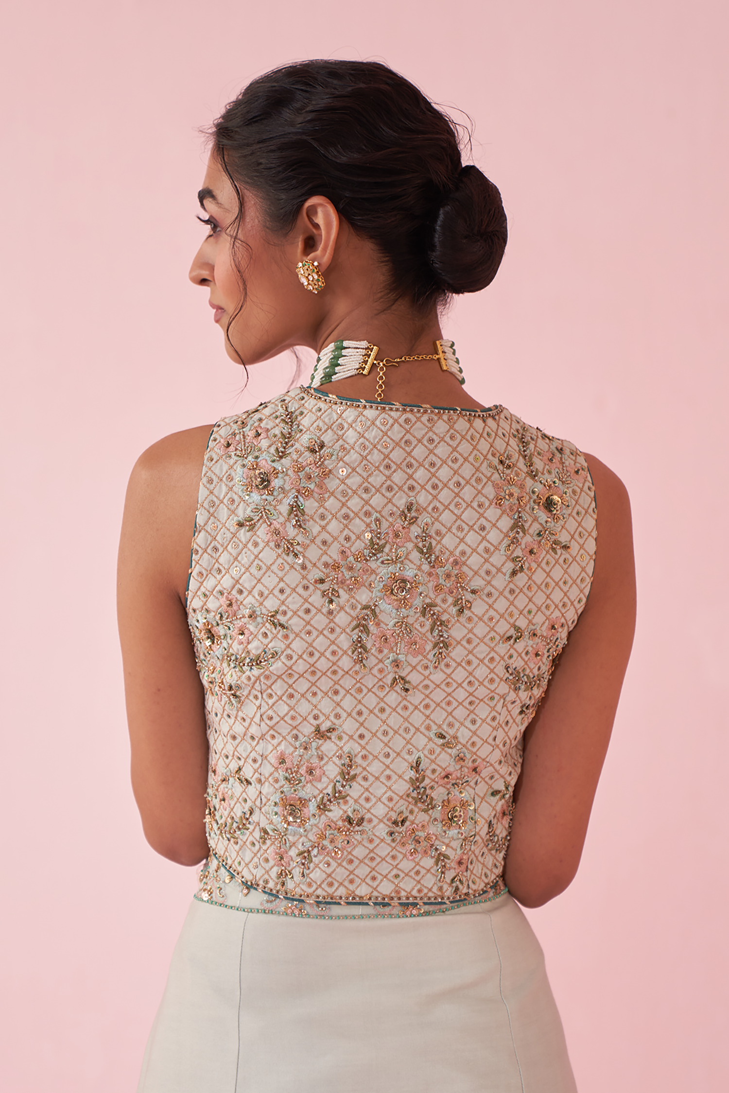 Gurnoor Ice Blue Sharara Set