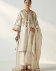 Roop Ivory Kurta Pant Set