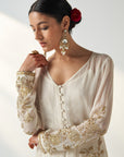 Tara Ivory Sharara Set