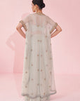 Guldana Ice Blue Cape Set