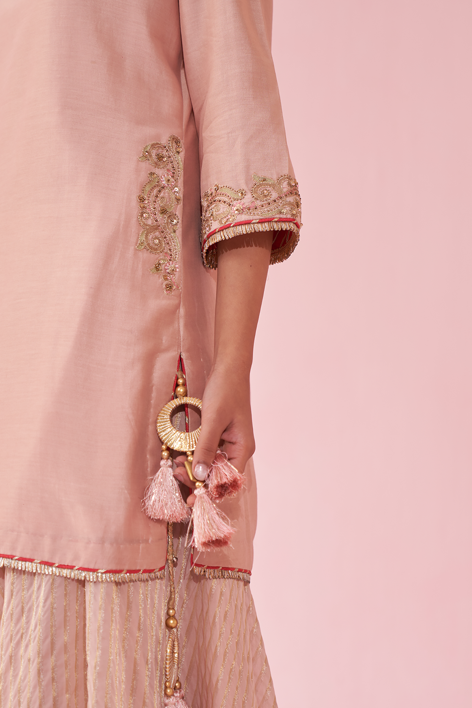 Gehna Blush Pink Sharara Set