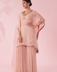 Gulzaar Pink Kaftan Set