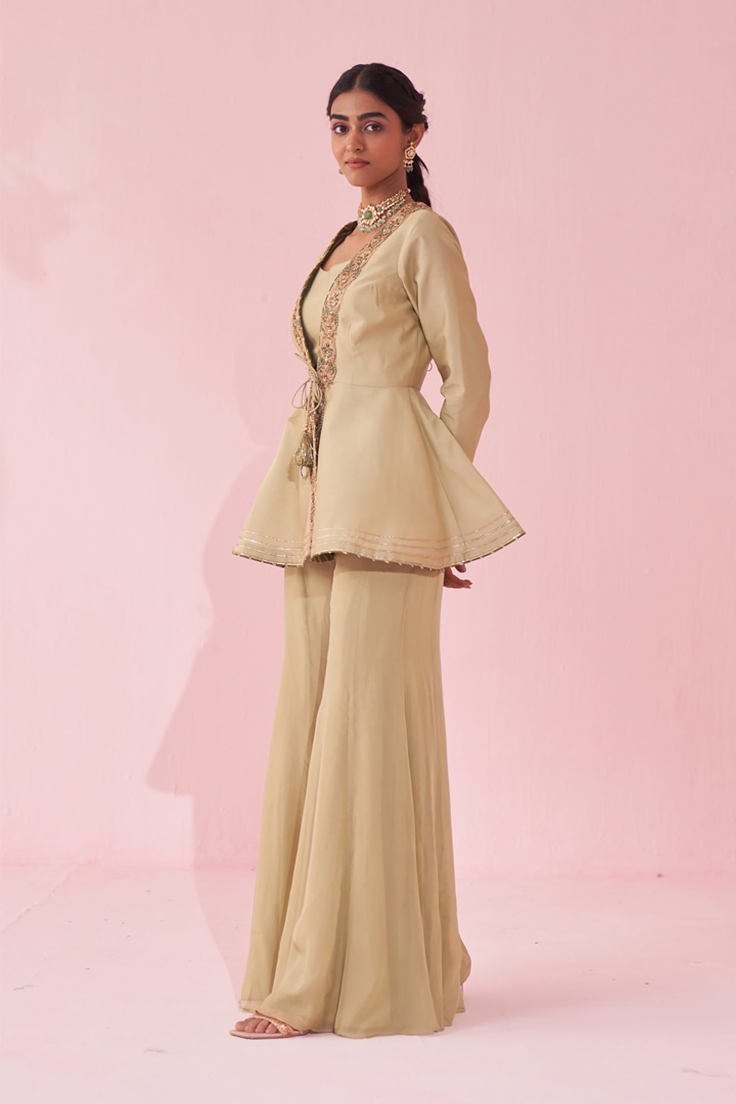 Gungun Green Sharara Set